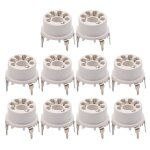 Base de valve a douille de tube sous vide en plastique, pour b & w 6j1 6z4 6x4 12ae6 6at6 6bk6 12av6 ...
