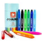 B�ton de peinture rotatif color� pour enfants, jouets de crayons lavables, fournitures d'art pour b�b�s, ...