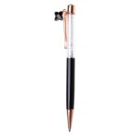Beau stylo a bille, pendentif en cristal, papeterie d'criture, stylo en mtal, m17f