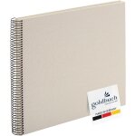Bella vista 25323 album photo a spirales 35 x 30 cm avec 40 pages blanches album photo en lin pour photos ...