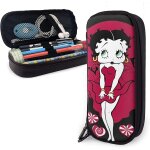 Betty boops couple trousse a crayons en cuir trousse a crayons sac de papeterie bureau bo�te de rangement ...