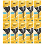 Bic lot de 10 packs 2 recharges pour stylo bille 4 couleurs pointe moyenne 1 mm noir