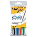 Bic lot de 12 pochettes de 4 feutres tableau blanc effaable a sec 1741 pte medium ogive n / b / r / ...