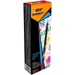 Bic lot de 12 stylos feutre fineliner intensity pointe bagu�e m�tal fine 0, 4mm rouge