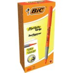Bic lot de 12 surligneurs highlighter grip pointe biseau moyenne orange