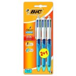 Bic lot de 2 stylos a bille 4 couleurs + 1 gratuit