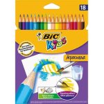 Bic lot de 3 etuis de 18 crayons de couleur kids aquacouleur 18 couleurs Bic lot de 3 etuis de 18 crayons de couleur kids aquacouleur 18 couleurs
