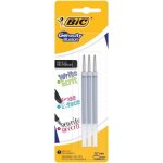 Bic lot de 3 recharges pour stylo roller encre gel effa�able gelocity illusion - noir