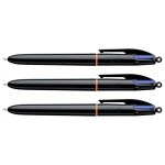 Bic lot de 3 stylos bille 4 colours pro noir pointe moy. 4 couleurs classiques Bic lot de 3 stylos bille 4 colours pro noir pointe moy. 4 couleurs classiques