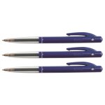 Bic lot de 3 stylos bille m10 clic fine pte fine 0, 7 mm encre bleue Bic lot de 3 stylos bille m10 clic fine pte fine 0, 7 mm encre bleue
