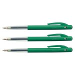 Bic lot de 3 stylos bille m10 clic medium pte moy. 1 mm encre verte Bic lot de 3 stylos bille m10 clic medium pte moy. 1 mm encre verte