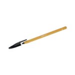 Bic lot de 3 stylos a bille orange hxagonal pte fine noir