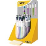 Bic 4 colours shine stylo - bille gencod� bo�te de 20 noir / bleu / rouge / vert