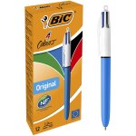 Bic 4 couleurs original stylos - bille r�tractables pointe moyenne (1, 0 mm) - bo�te de 12