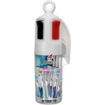 Bic 4 couleurs stylos - bille retractables a pointe moyenne - 1. 0 mm - - pot a stylos de 6 - betadine ...