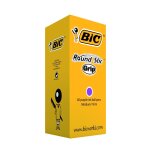 Bic lot de 40 stylos a bille avec grip rond encre violette Bic lot de 40 stylos a bille avec grip rond encre violette