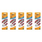 Bic lot de 5 packs 2 recharges pour stylo - bille 4 colours smooth s bleu
