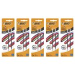 Bic lot de 5 packs 2 recharges pour stylo - bille 4 colours smooth s noir