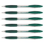 Bic lot de 6 stylos bille rétractable atlantis classic pointe moyenne 1 mm vert Bic lot de 6 stylos bille rétractable atlantis classic pointe moyenne 1 mm vert