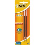 Bic blister de 2 recharges pointe moy. 1 mm noire pour stylo bille atlantis classic nf
