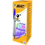 Bic cristal fun 1, 6 stylo - bille non r�tractable violet - lot de 20 stylos
