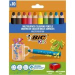 Bic etui de 10 crayons de couleur multi - surfaces