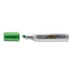 Bic marqueur effa�able a sec tableaux blancs corps m�tal pointe biseau encre c�tone vert velleda 1781 ...
