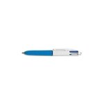 Bic mini stylo a bille 4 colours pointe moyenne r�tractable, corps bleu