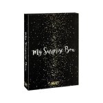 Bic my surprise box - coffret cadeau de 14 produits d'ecriture. 4 stylos - bille - 5 feutres metallises ...