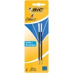 Bic pack 2 recharges pour stylo bille 4 couleurs pointe moyenne 1 mm bleu