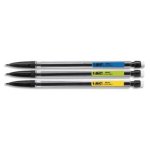 Bic porte - mine 0, 7 mm jetable corps plastique noir clip couleur matic 07