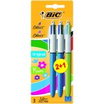 Bic stylo 4 couleurs lot de 2 + 1 gratuit