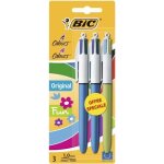 Bic stylo - bille 4 colours medium & fashion x3