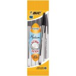 Bic stylo bille cristal medium blister de 5 pi�ces: noir 10 unit�s