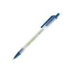 Bic stylo bille ecolution clic stick bleu. 62% de mati�res recycl�es. r�tractable. pointe moyenne