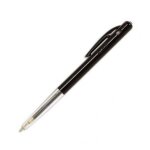 Bic stylo a bille pointe moyenne r�tractable encre noire corps plastique couleur m10