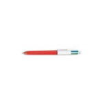 Bic stylo a bille rechargeable pointe fine r�tractable 4 couleurs