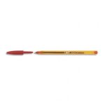 Bic stylo a bille rouge cristal fine pointe fine corps transparent a capuchon