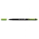 Bic stylo feutre intensity, bagu�e m�tal, pointe ultra fine 0, 4 mm, coloris vert clair
