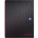 Black 'n' red cahier a couverture rigide et spirales noir / rouge mat format a4 +