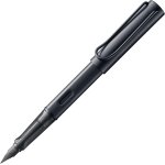 Black - stylo plume avec grip ergonomique et plume acier noire en taille m - corps en aluminium léger ... Black - stylo plume avec grip ergonomique et plume acier noire en taille m - corps en aluminium léger ...