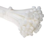Blanc 100 pices d'attaches de cble professionnelles 200 x 2, 5 mm poigne d'attache de cble couleur ...