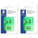Blister 1 taille - crayon 2 usages avec rservoir vert fluo (lot de 2)