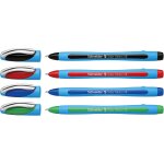 Blister de 4 stylos a bille large noir / rouge / bleu / vert