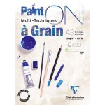 Bloc a3 paint on a grain 20 feuilles - 250g - 29, 7 x 42 cm - clairefontaine