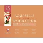 Bloc aquarelle etival encoll� 4 c�t�s 300 grammes grain fin 10 feuilles 30 x 40 cm blanc