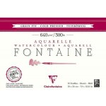 Bloc aquarelle fontaine grain fin - 18x26cm - 640g - clairefontaine