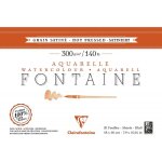Bloc aquarelle fontaine grain satin� - 18x26cm - 300g - clairefontaine