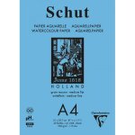 Bloc aquarelle schut clairefontaine papier petit grain blanc a4 40 feuilles