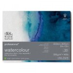 Bloc aquarelle winsor et newton 22, 9 x 30, 5 cm 300g grain torchon 20 feuilles